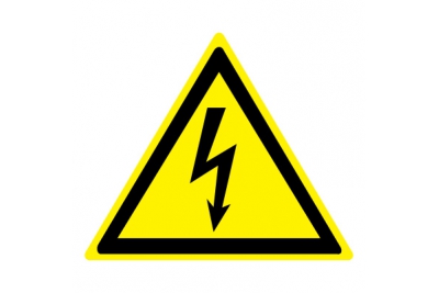 W08 Опасность поражения электрическим током (Пленка 050 х 050)