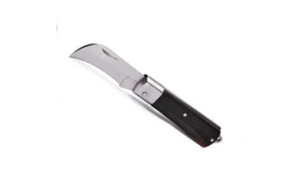 Нож монтерский складной с изогнутым лезвием НМ-02 (КВТ)