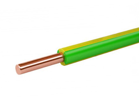 Провод установочный ПуВ(ПВ1) РЭК-PRYSMIAN 10 мм. кв. желто-зеленый